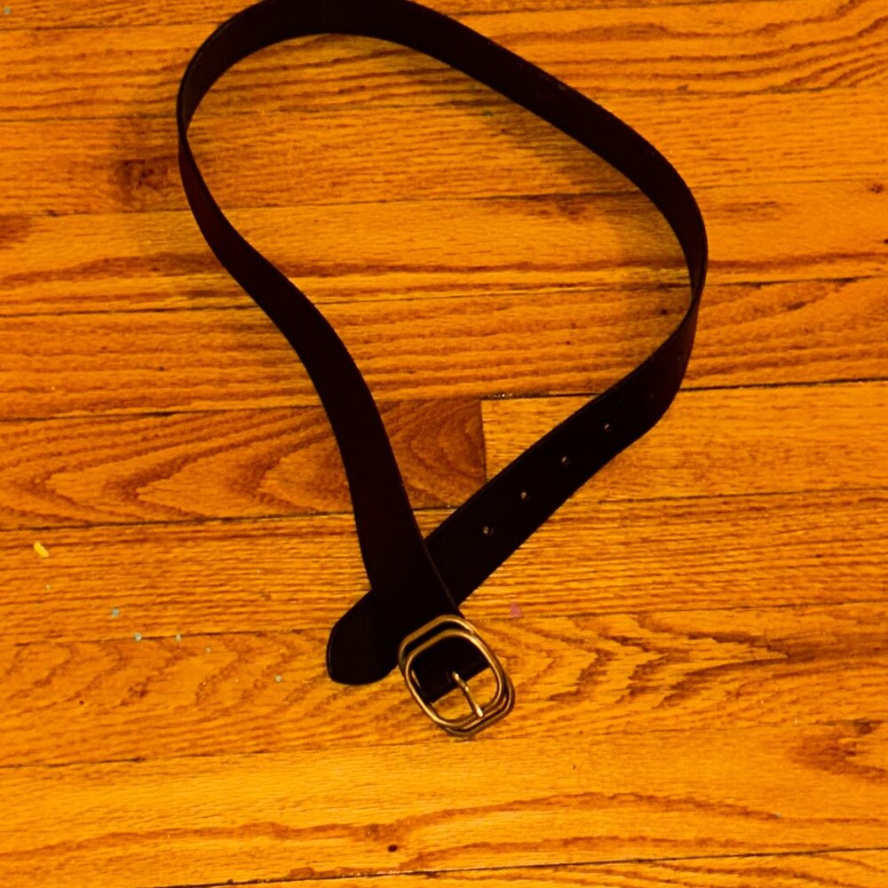 American Eagle Black and Gold Belt Size: Medium